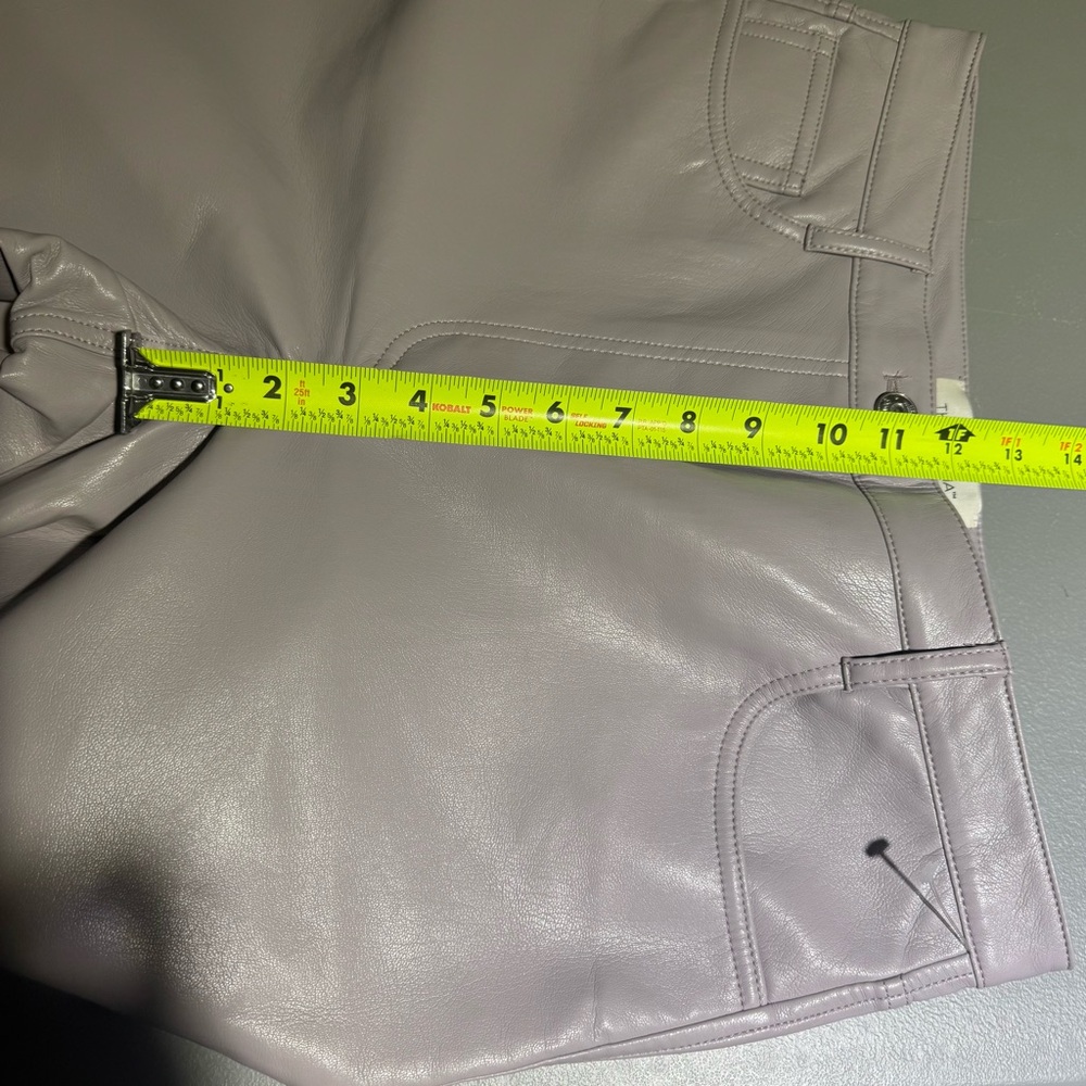 Aritzia Wilfred The Melina Light Purple Faux Leather Pants Size 10 Sophisticated - Picture 7 of 10